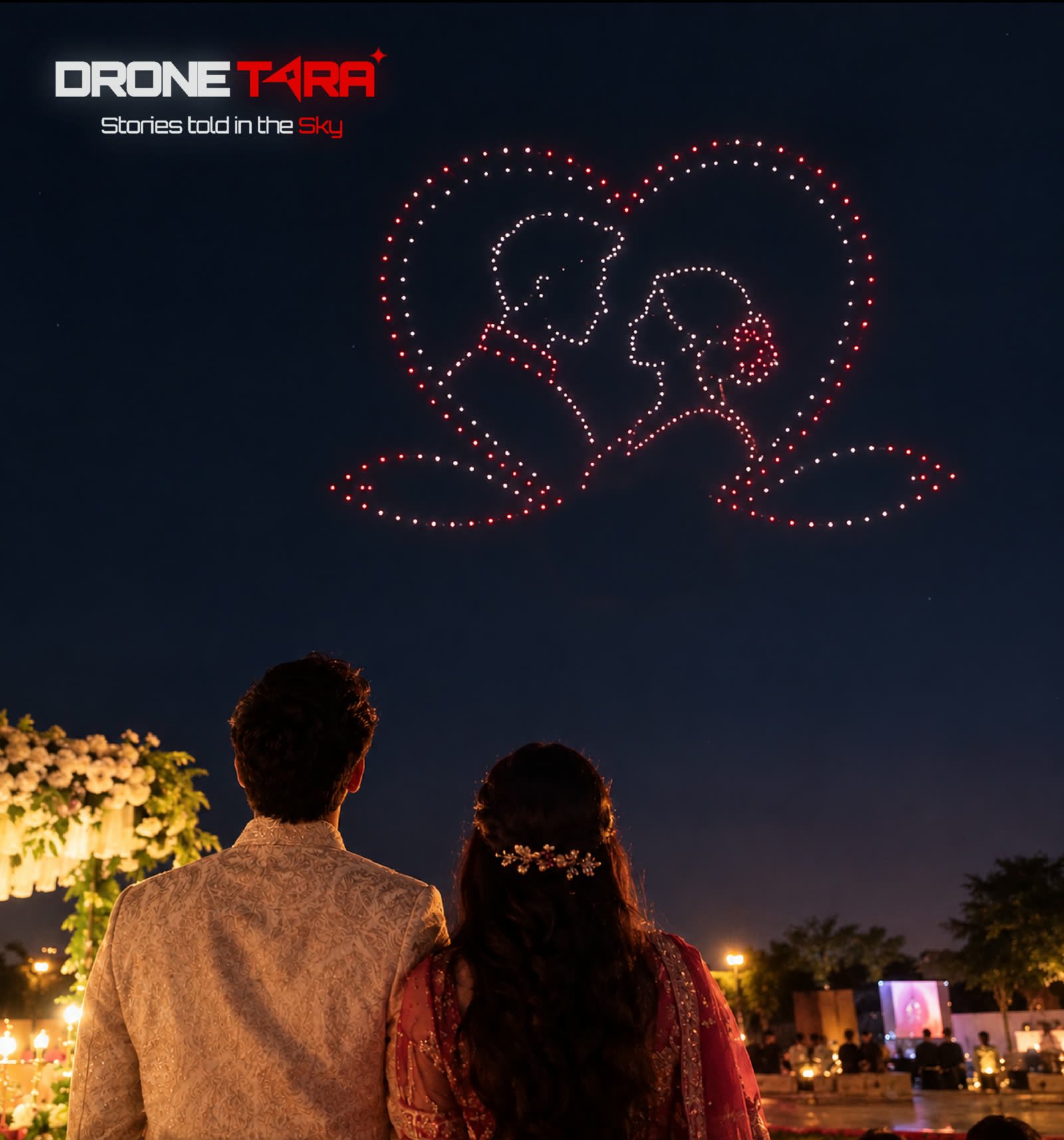 Romantic Portrait in Sky